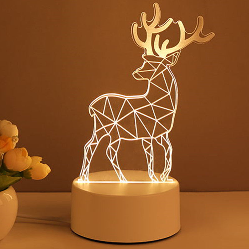 3D Acrylic LED Night Lamp USB Neon Sign