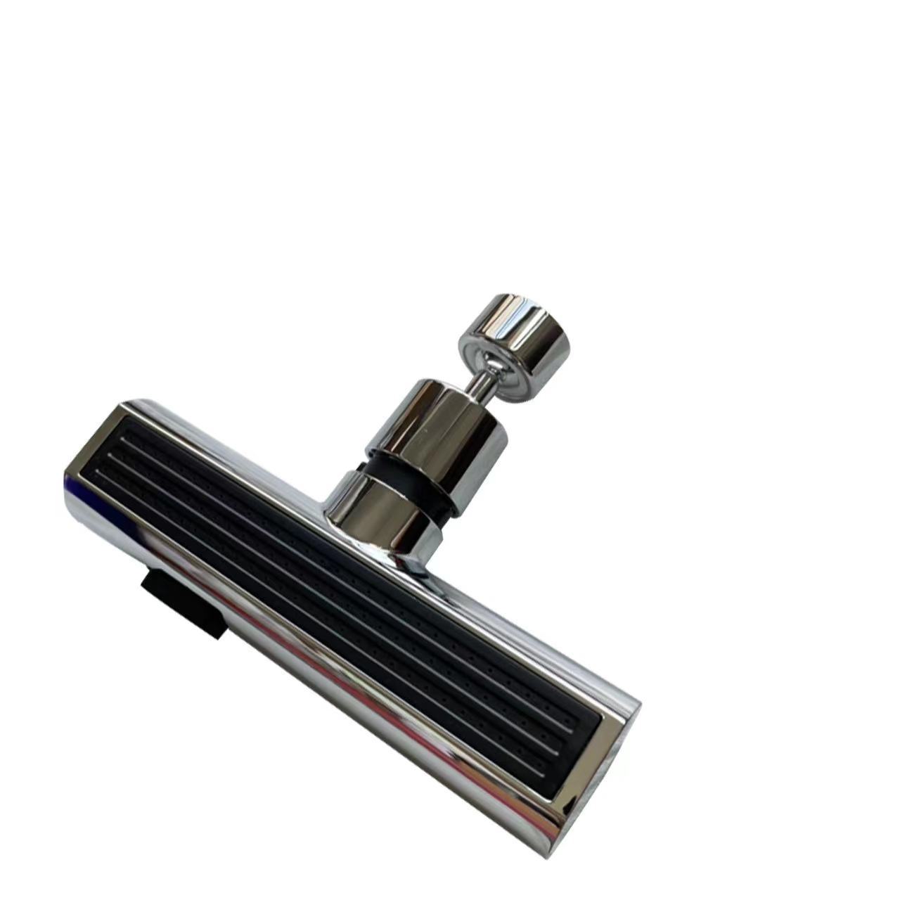 Rotating Kitchen Faucet Nozzle with Splash-Proof Bubbler