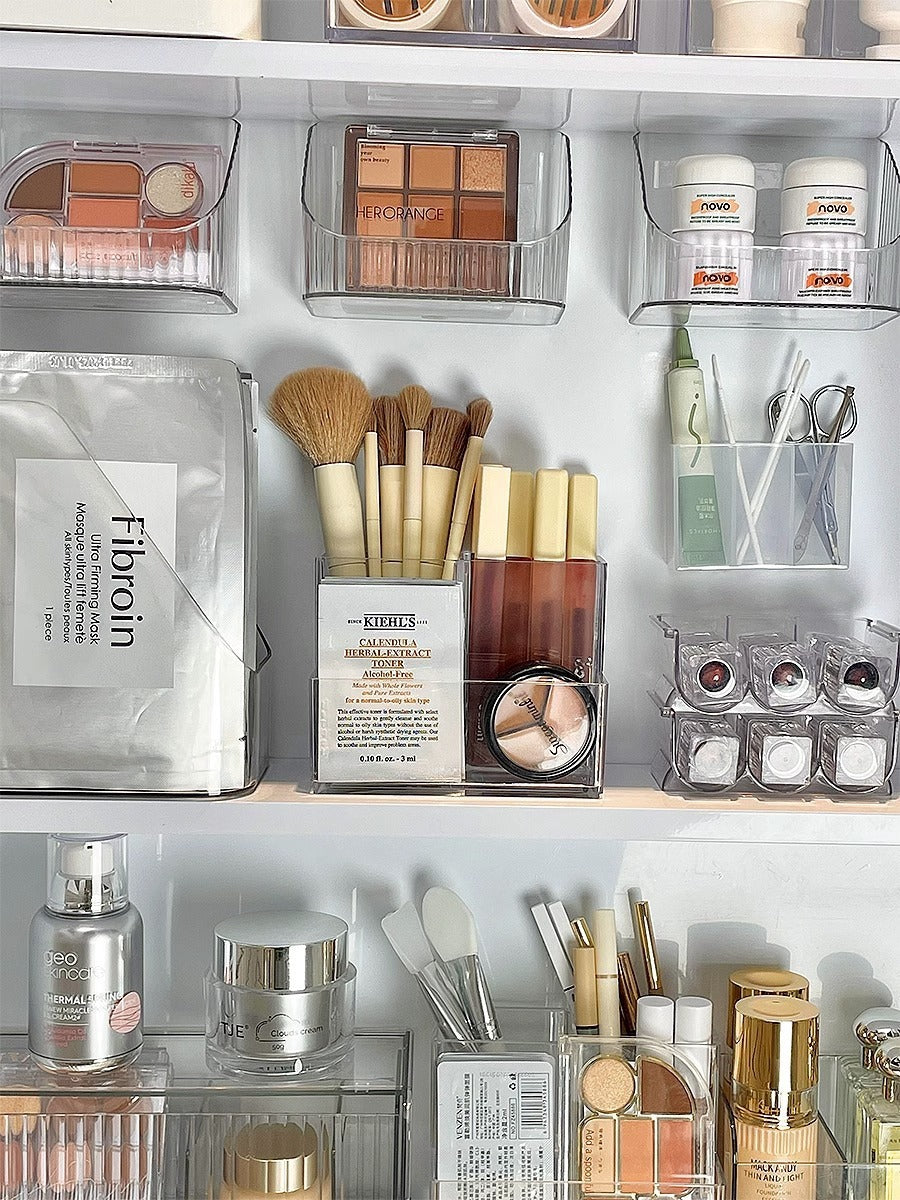 Makeup Brush Storage Box Vertical Transparent Storage Rack