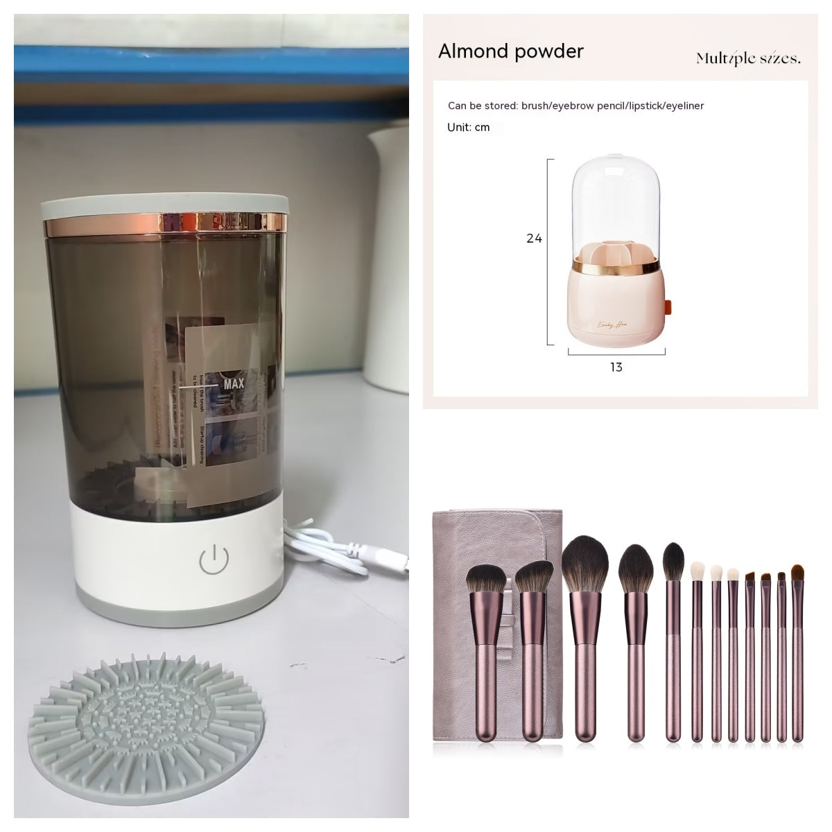 USB Makeup Brush Cleaner – Electric & Portable