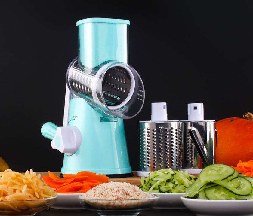 Manual Round Mandoline Slicer for Vegetables and Cheese