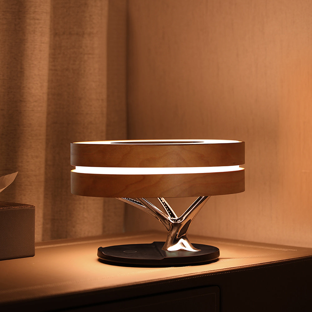 Bluetooth Speaker Bed Lamp with Wireless Charging