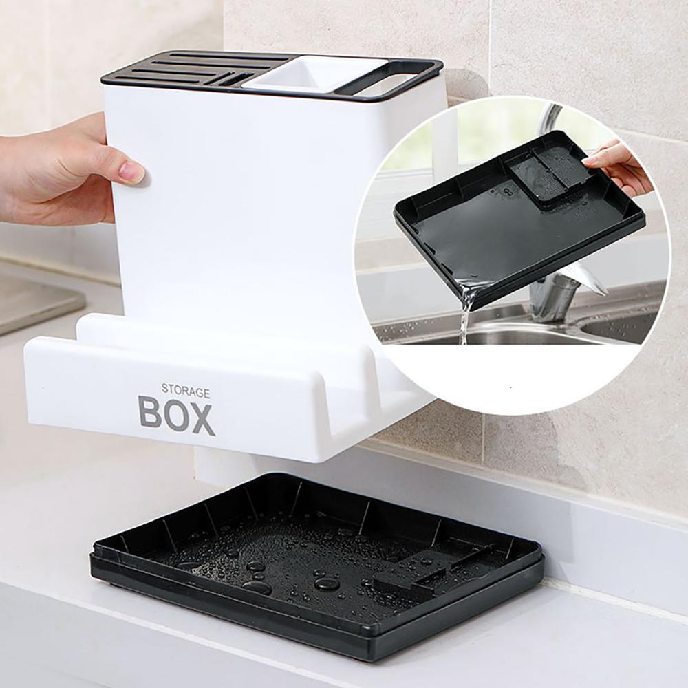 Kitchen Knife & Tableware Storage Rack Organizer