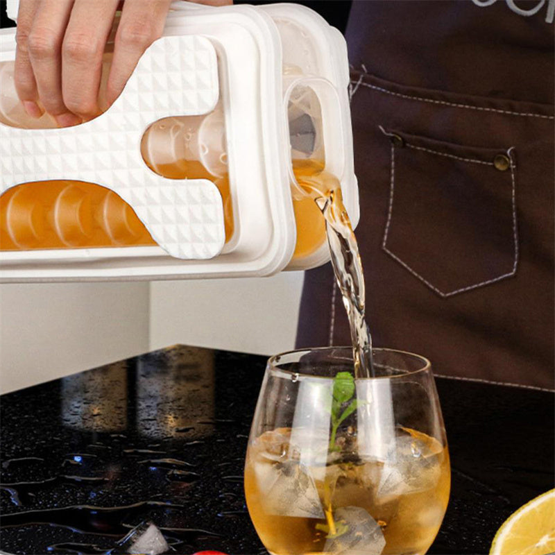 2-in-1 Ice Ball Mold & Water Bottle Maker