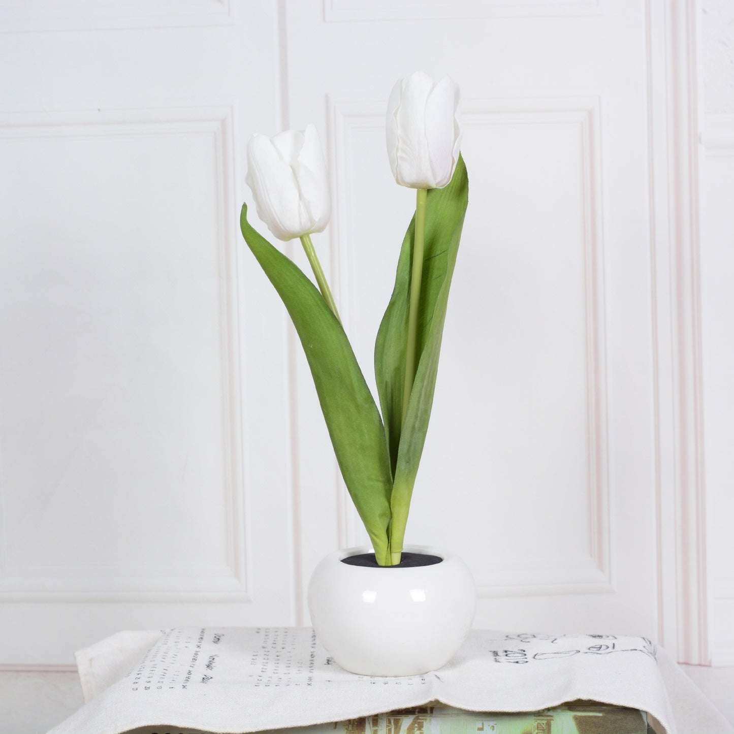 LED Tulip Flower Night Light Potted Table Lamp