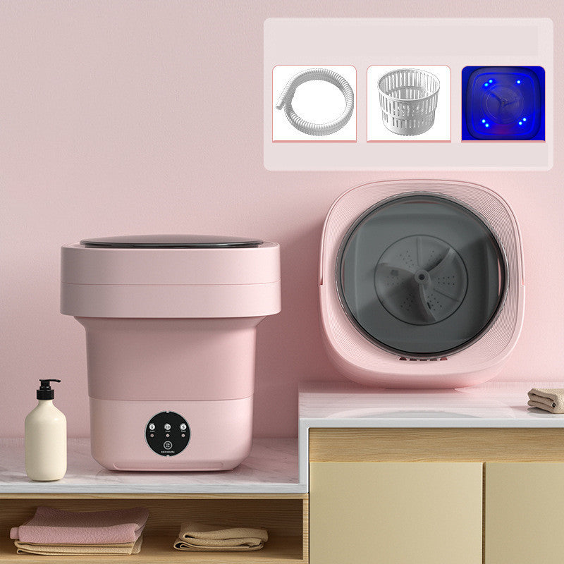 Mini Foldable Washing Machine Portable Spin Dry