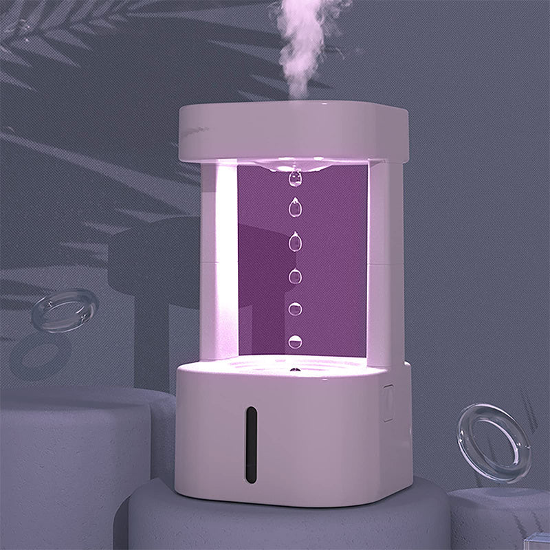 Anti-gravity Water Drop Humidifier Quiet with 580ML Tank