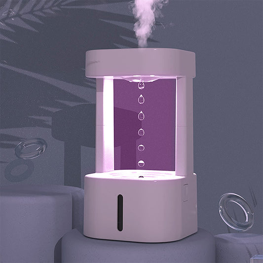 Anti-gravity Water Drop Humidifier Quiet with 580ML Tank
