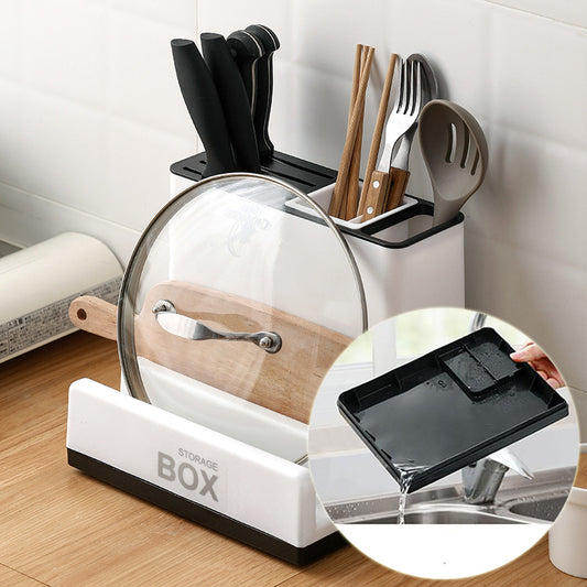 Kitchen Knife & Tableware Storage Rack Organizer