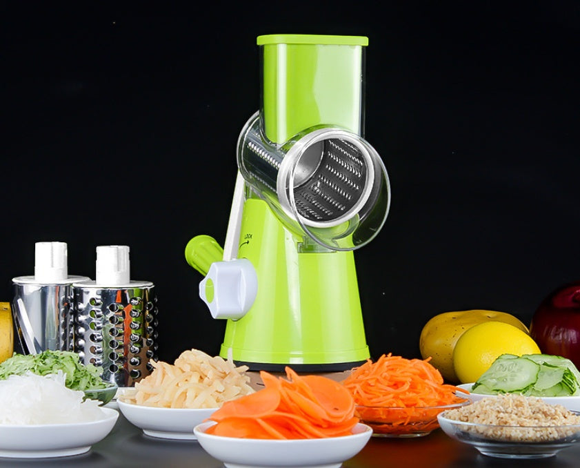 Manual Round Mandoline Slicer for Vegetables and Cheese
