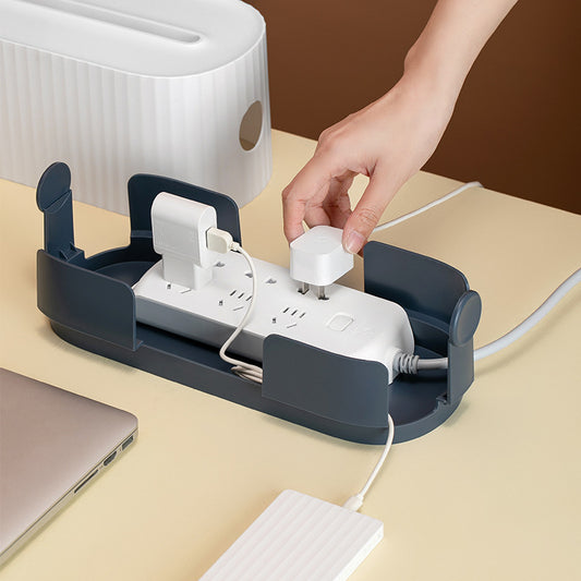 Cable Storage Box for Power Strip & Charger Organizer