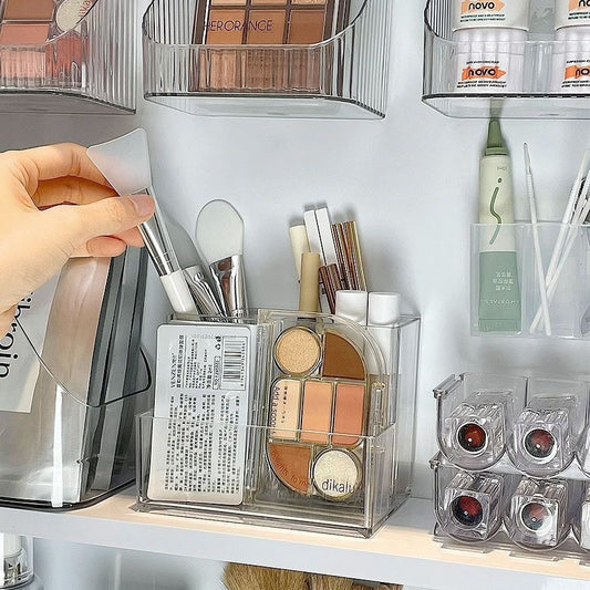Makeup Brush Storage Box Vertical Transparent Storage Rack