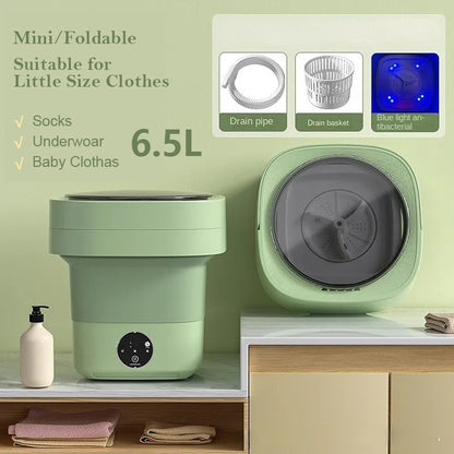 Mini Foldable Washing Machine Portable Spin Dry