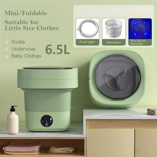Mini Foldable Washing Machine Portable Spin Dry