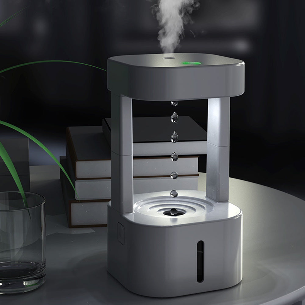 Anti-gravity Water Drop Humidifier Quiet with 580ML Tank