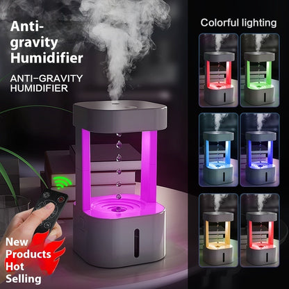 Anti-gravity Water Drop Humidifier Quiet with 580ML Tank