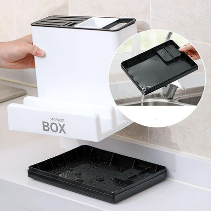 Kitchen Knife & Tableware Storage Rack Organizer