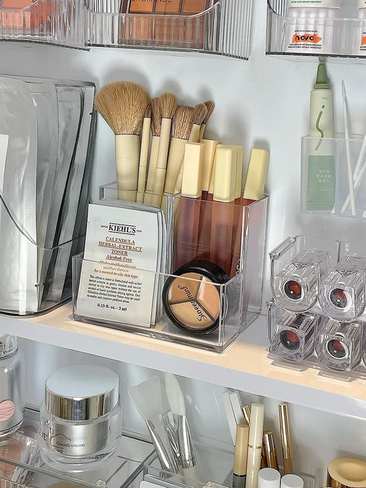 Makeup Brush Storage Box Vertical Transparent Storage Rack