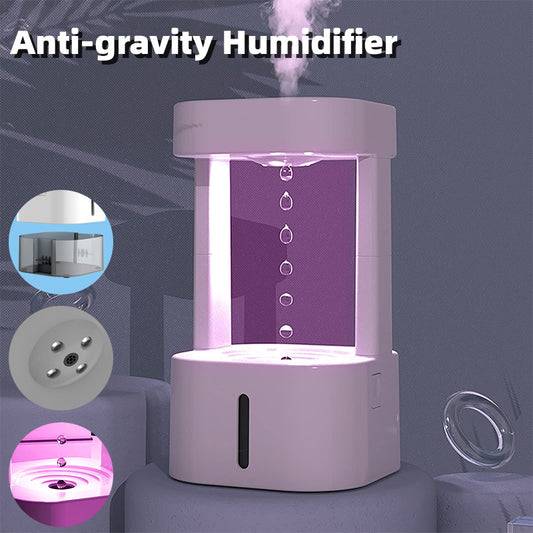 Anti-gravity Water Drop Humidifier Quiet with 580ML Tank