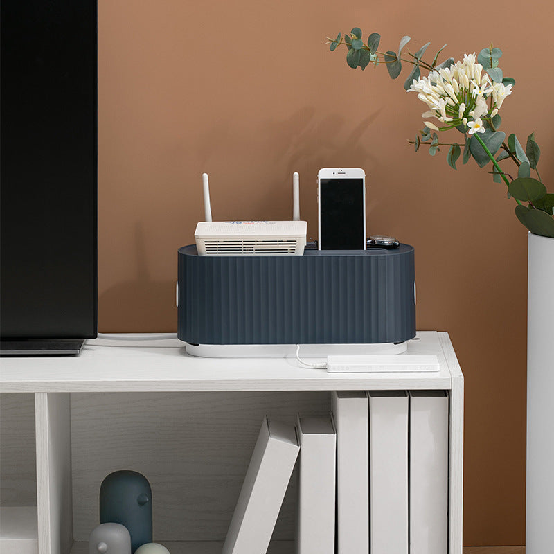Cable Storage Box for Power Strip & Charger Organizer