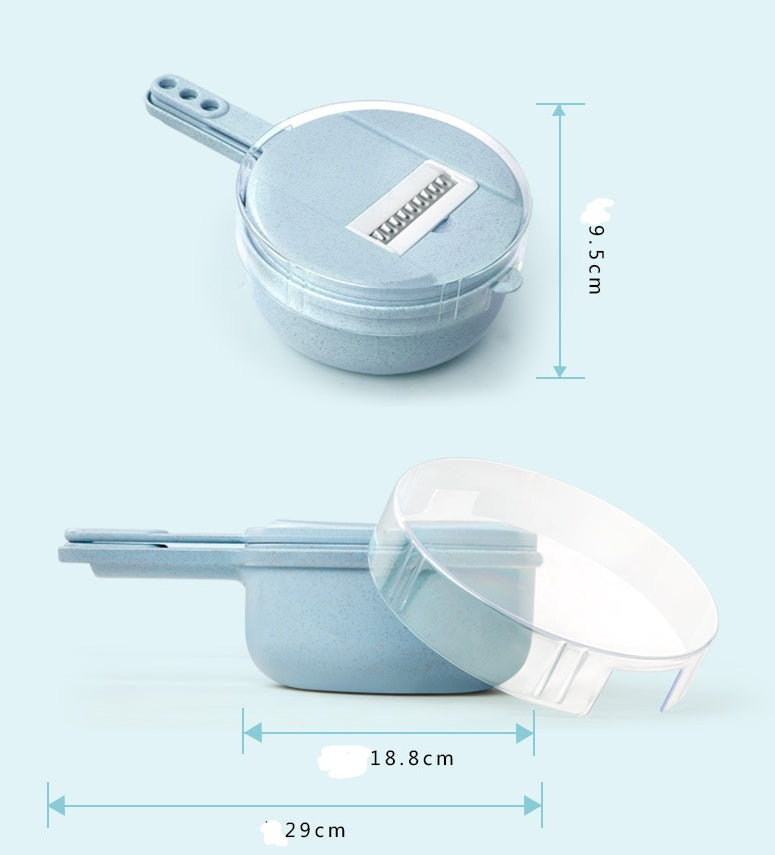 8-in-1 Vegetable Slicer and Grater with Strainer