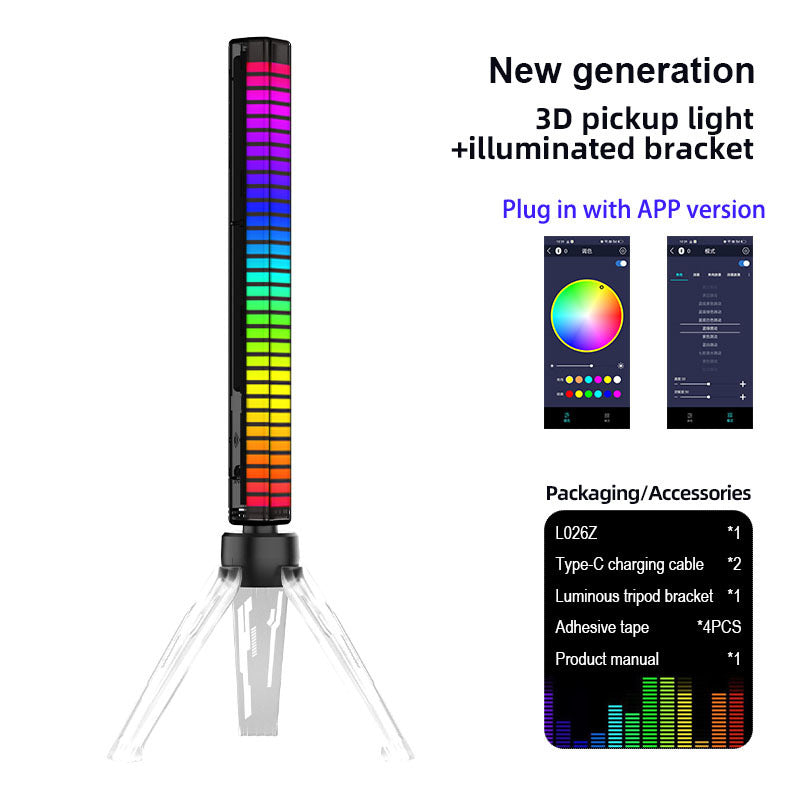 RGB LED Voice Light Bars with USB and App Control