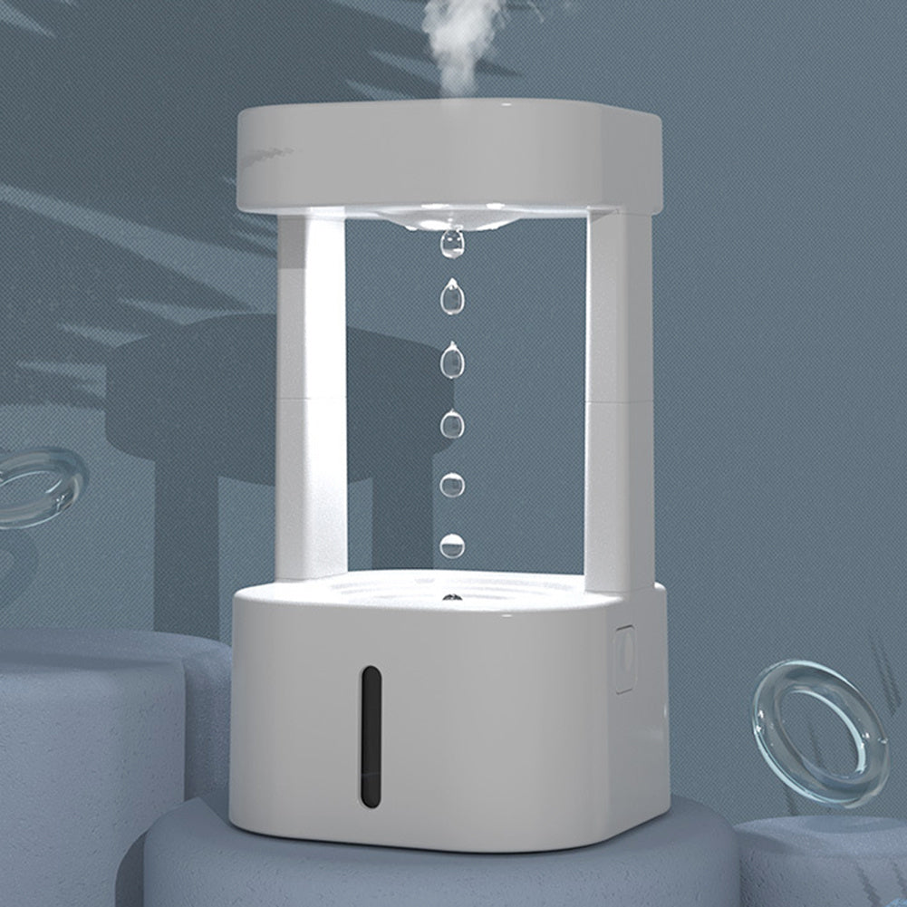 Anti-gravity Water Drop Humidifier Quiet with 580ML Tank