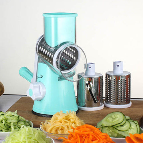 Manual Round Mandoline Slicer for Vegetables and Cheese