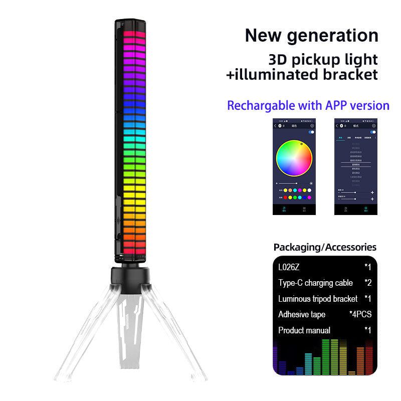 RGB LED Voice Light Bars with USB and App Control