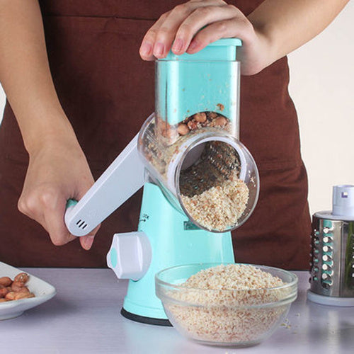 Manual Round Mandoline Slicer for Vegetables and Cheese