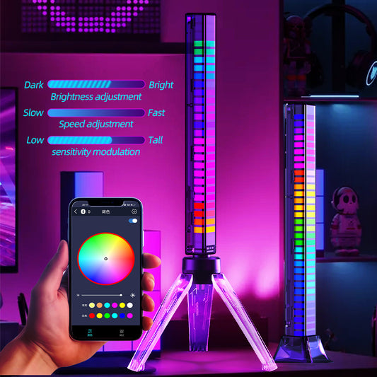 RGB LED Voice Light Bars with USB and App Control