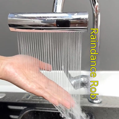 Rotating Kitchen Faucet Nozzle with Splash-Proof Bubbler
