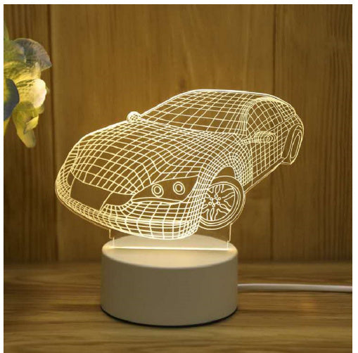 3D Acrylic LED Night Lamp USB Neon Sign